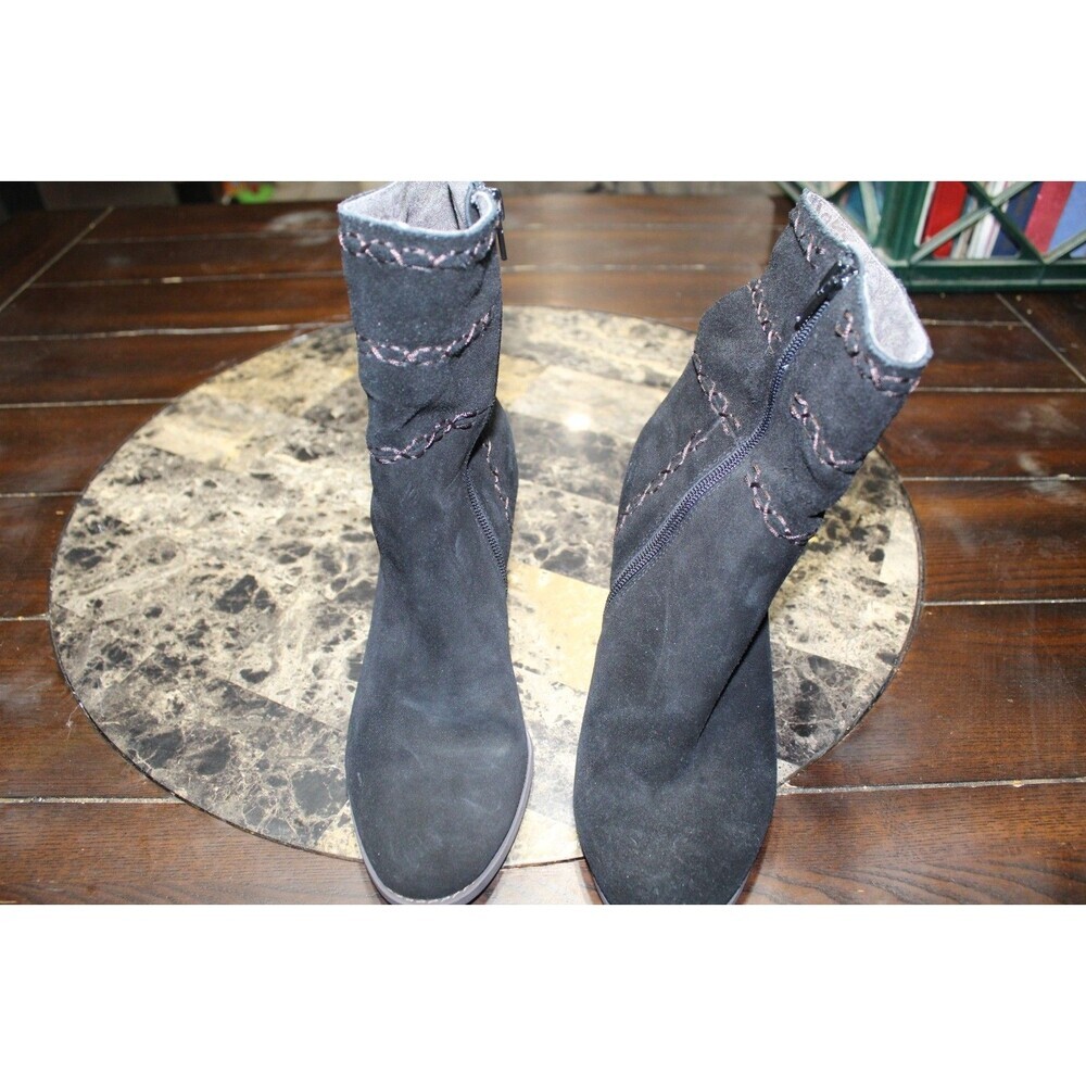 Band of Gypsies Aurora Ankle Boots Black Suede Women's Size 7 - Picture 4 of 5
